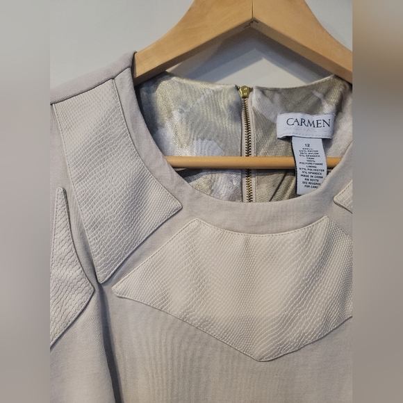 Carmen Marc Valvo Size 12 Dress - Picture 3 of 3